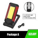 COB-Arbeitslicht mit Magnet LED-Taschenlampe Multifunktionale verstellbare Campinglampe Waterpoof Torch USB wiederaufladbare Laterne