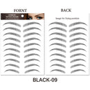 6D Augenbrauen-Aufkleber Wassertransfer Haarähnliche Augenbrauen-Tattoo-Aufkleber Langlebige falsche Augenbrauen-Vergrößerer Augenbrauen-Kosmetik