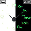 3D DIY Large Wall Clock Modern Design Silent Wall Sticker Clock Acrylic Mirror Self adhesive Wall Clocks Living Room Home Decor