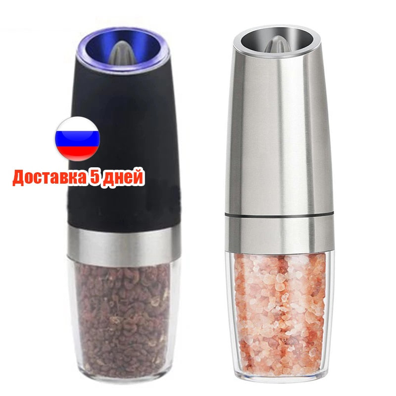 YOMDID 1pc/2pcs Electric Pepper Mill Salt Pepper Grinder Practical Spice Grinder Mills moedor de pimenta Kitchen Grinding Tool