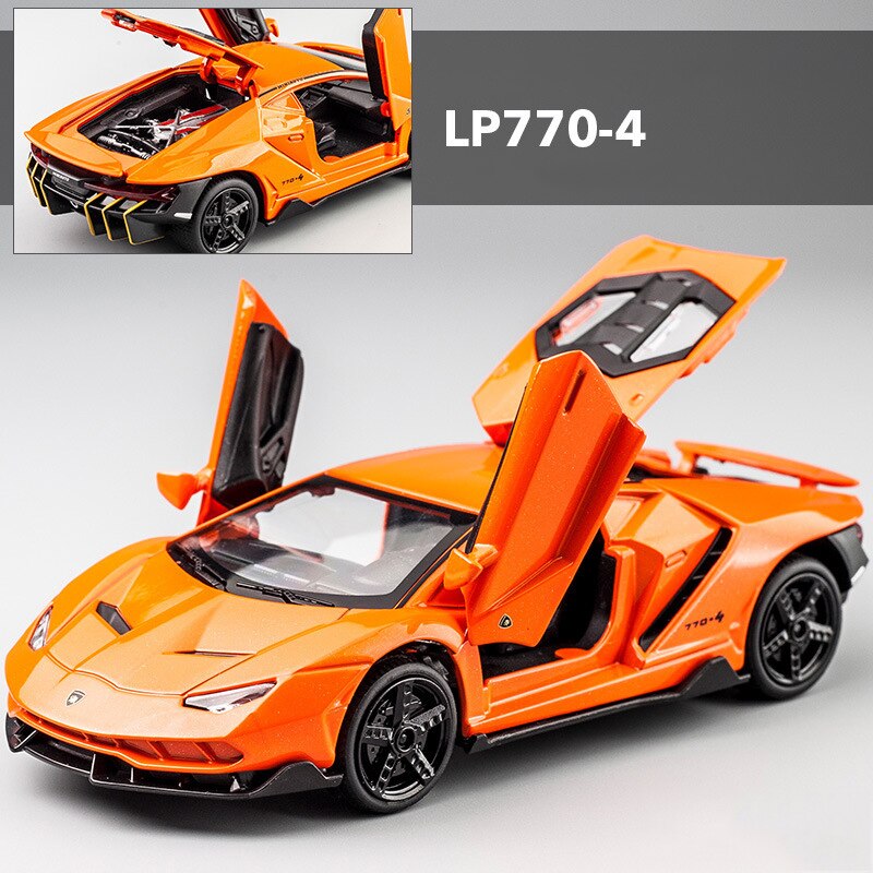 LP770 LP750 1:32 Lambos Auto Legierung Sportwagen Modell Diecast Sound Super Racing Lifting Tail Hot Car Wheel für Kindergeschenke