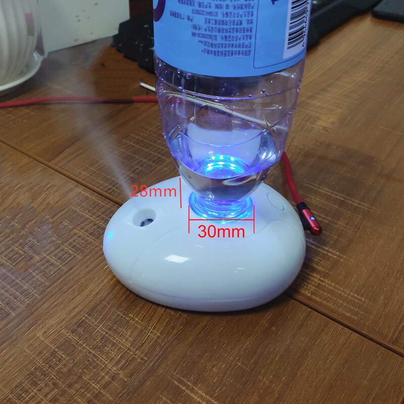Air Humidifier USB Power Bottle Holder Timing Anti-burnout LED Night Light Aroma Diffuser Mist Maker Home Office Car Humidifier