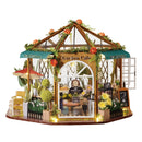 CUTEBEE DIY Puppenhaus Holz Miniatur Mini Puppenhaus mit Garten zum Bauen von Möbeln Kit Casa Spielzeug für Kinder Geburtstagsgeschenk