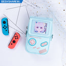 GeekShare Game Girl Bag For Women Kawaii Light Blue One Shoulder Bag Girl 2022 New Fashion Messenger Bag Super Cute With Strap