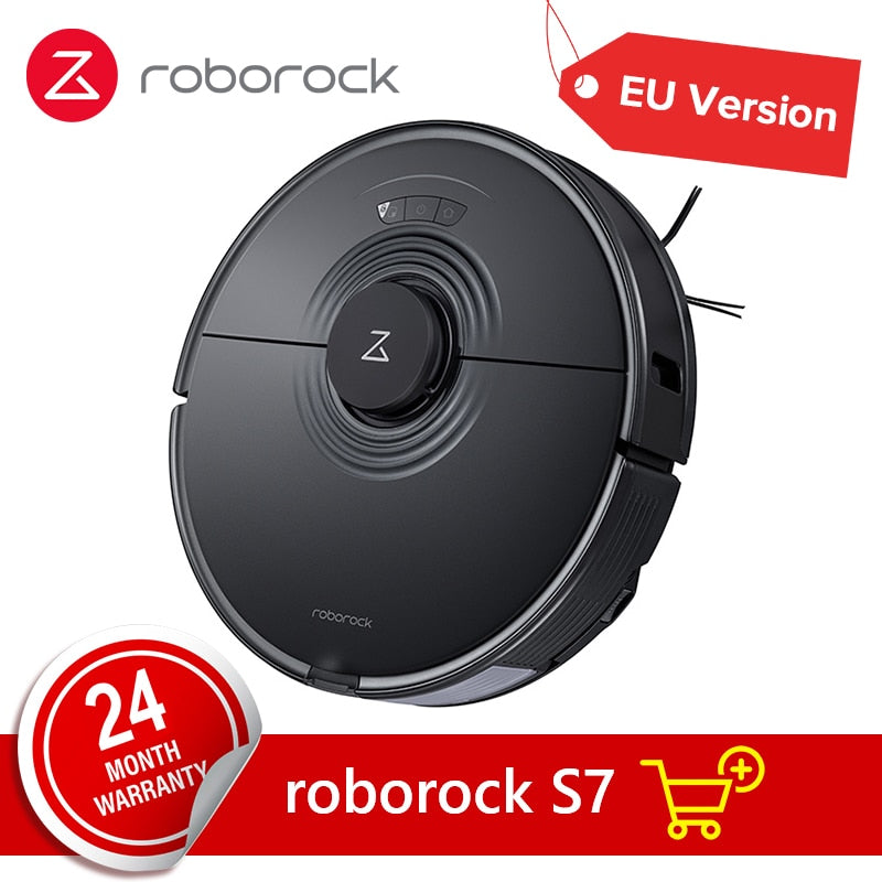 Roborock robot s7, робот пылесос, Ultrasonic Sonic Mopping, Carpet Detect Mop, APP Smart Control, Global Version