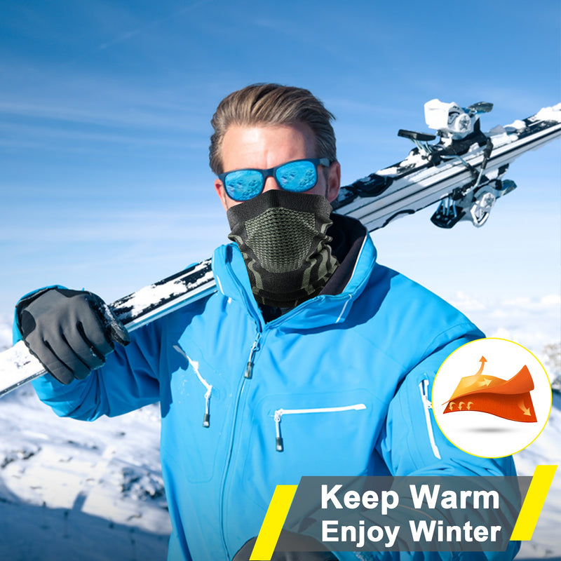 Anillo de invierno tubo suave Bandana máscara cuello polaina bufanda esquí Snowboard a prueba de viento cubierta de media cara bufandas más cálidas capucha mujeres hombres