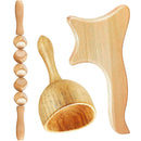 Holztherapie-Massagegerät Lymphdrainage-Massagegerät Anti-Cellulite-Faszien-Massagerolle zur Linderung von Muskelschmerzen im ganzen Körper