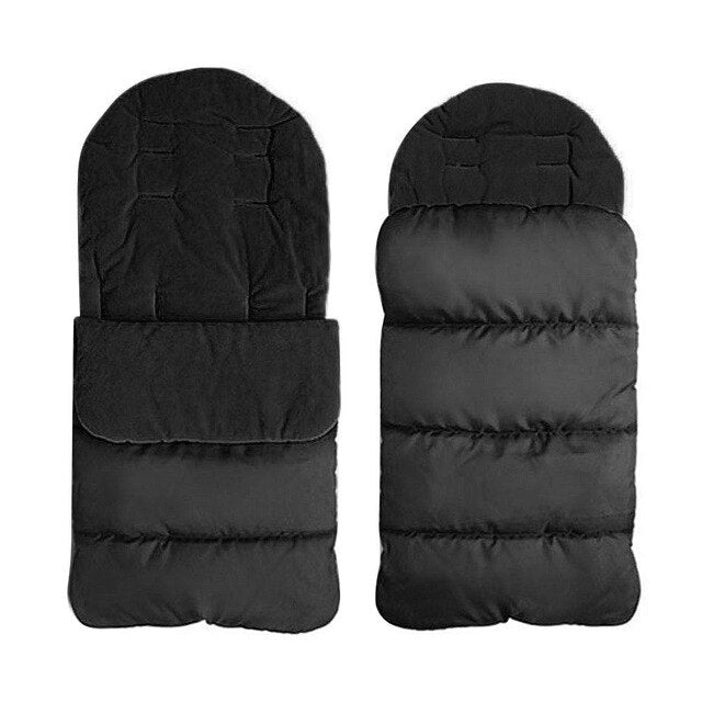 Saco de dormir para cochecito de bebé grueso y cálido de invierno, funda para pie de recién nacido, silla de ruedas de 86CM x 40CM