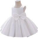 Flor bebé niñas boda cumpleaños Bownot vestidos ropa niños pequeños princesa fiesta vestido de baile traje ropa para 1-10y
