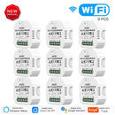 WiFi Mini Smart Curtain Switch Modul Rollos Shutter Motor Smart Life Tuya APP Fernbedienung Arbeiten Sie mit Alexa Google Home