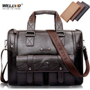 Männer Leder Schwarz Aktentasche Business Handtasche Messenger Bags Männliche Vintage Umhängetasche Herren Große Laptop Reisetaschen Hot XA177ZC