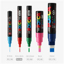 UNI POSCA Marker Pen PC-1M PC-3M PC-5M Set POP Poster Werbung Paint Pen Comic Painting Rundkopf Briefpapier Caneta Posca