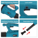 6-Gang-Industrie Akku-Luftgebläse Schneefräse Staubsauger Reinigung Kehrmaschine Garten Elektrowerkzeug für Makita 18V Akku