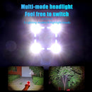 WEST BIKING 140dB Fahrradklingel 4 Lampen Radfahren Licht 1200mAh Elektrische Hupe Wasserdichte USB Aufladung Türklingel Lauter Alarm Fahrradklingel