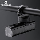 ROCKBROS 400-1000LM Fahrradlicht Fahrradscheinwerfer mit Halterung IPX3 USB wiederaufladbare Fahrradtaschenlampe Combo Out Front Holder