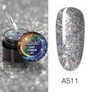 ROSALIND Gel-Nagellack-Set Shiny Platinum Nails Art für die Maniküre Nail Gel Lak UV-Farben Top Base Coat Primer Hybrid-Lacke