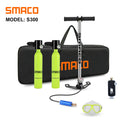 SMACO Mini-Tauchflaschenausrüstung, Tauchflasche mit 8-Minuten-Fähigkeit, 0,5-Liter-Kapazität mit nachfüllbarem Design