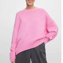 Hirsionsan Winter Oversize Pullover Damen 2022 Elegant Gestrickte Basic Pullover O Hals Lose Weich Damen Kaschmir Pullover