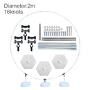 Kunststoff-Ballon-Bogen-Ring DIY Hintergrund-Halter-Kreis-Ballon-Säulen-Basis-Babyparty-Geburtstags-Hochzeitsfest-Dekor-Brautparty