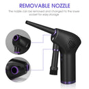 Plumero de aire inalámbrico, soplador de polvo USB, colector de polvo de mano, recargable, de gran capacidad, portátil para PC, portátil, teclado de limpieza de coche