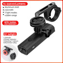 ROCKBROS 400-1000LM Fahrradlicht Fahrradscheinwerfer mit Halterung IPX3 USB wiederaufladbare Fahrradtaschenlampe Combo Out Front Holder