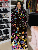 Frühling Herbst Camouflage Lange Kleider Damen Langarm Schlank Maxi Bodenlanges Kleid Kausales Umlegekragen Button Up Hemdkleid