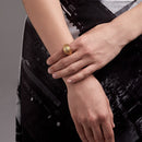 ENFASHION Chunky Lines Rings For Women Gold Color Elegant Ring Stainless Steel Friends Gifts Fashion Jewelry Anillos Mujer R4069