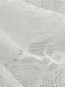 Women Summer Dress 50S 60S Elegant Vintage Lace Dress Robe Sleeveless Party Casual White Midi Vestidos