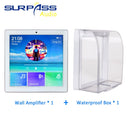 Smart Home Audio 4-Kanal-Wireless-Bluetooth-In-Wand-Verstärker-Touchscreen, Unterputz-Radio, USB-TF-Kartenleistung für Lautsprecher