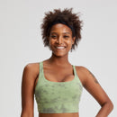 Nepoagym MAGIC Tie Dye Sport-BH mit überkreuztem Rücken, mittlerer Halt, Workout-BH, Naked Feel Gym-BH