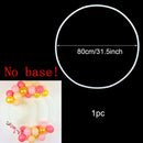 Kunststoff-Ballon-Bogen-Ring DIY Hintergrund-Halter-Kreis-Ballon-Säulen-Basis-Babyparty-Geburtstags-Hochzeitsfest-Dekor-Brautparty