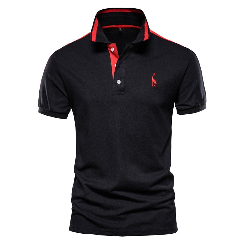 New Summer High Quality Men Polo Shirts Casual Business Social Short Sleeve Mens Shirts Stand Collar Embroidery Polo Shirt Men