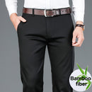 2022 Frühling Neue Männer Bambusfaser Casual Hosen Klassischen Stil Business Fashion Khaki Stretch Baumwolle Hose Männliche Marke Kleidung