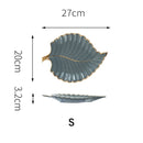 Luxury Storage Tray Ceramic Jewelry Decorative Serving Tray Set Cake Dessert Tableware Varieties Plate Dining Dish Organizer