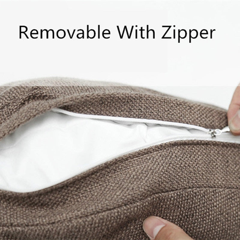 Runde Form 2 Größe Baumwolle Leinen Sitzkissen Seidenbaumwollkern Tatami Kissen Kissen Heimtextilien Weiches Auto Sofakissen