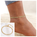 Snake Chain Anklet for Women Girls Adjustable Summer Beach Chain Anklet Bracelet Mother&