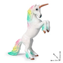 Oenux Classic Mythical Rainbow Pegasus Simulation Animal Original Fairy Tale Fly Horse Action Figures Model PVC Educational Toys