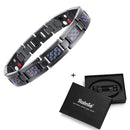 Rainso Bio Energy Titan Armband Armreif Magnetisch Gesundheitspflege Schmerzlinderung Armbänder Für Männer Freundschaft Schmuck Mode