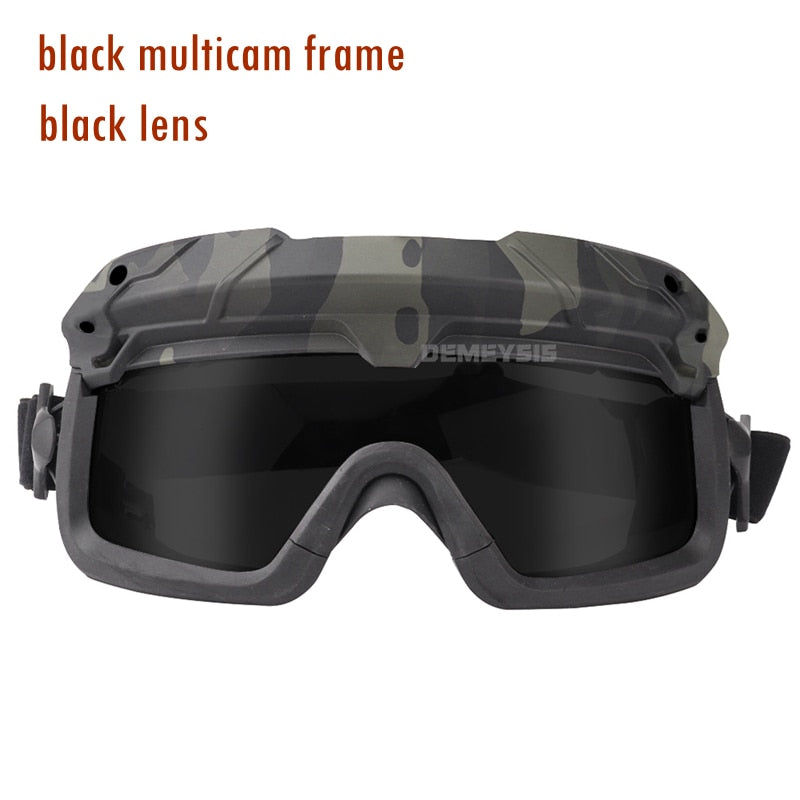 Tactical Airsoft Paintball Goggles Windproof Anti Fog CS Wargame Wanderschutzbrille Passt für Tactical Helm