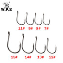 WPE Marke 1 Packung Angelhaken Größe 7#-15# Stachelhaken High-Carbon Steel Single Circle Karpfen Angelhaken Jig Tackle Zubehör