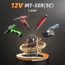 WOSAI 45NM Akku-Elektroschrauber 12V 3/8 Ratschenschlüssel-Set Winkelbohrer Schraubendreher zum Entfernen der Schraubenmutter Autoreparaturwerkzeug