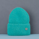 Sombrero de invierno de gran venta, sombreros de invierno de piel de conejo Real para mujer, gorros cálidos a la moda para mujer, gorro para la cabeza con cubierta sólida para adultos