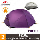 Naturehike Mongar 2-3 Personen Campingzelt 15D Nylon Upgrade Doppelschicht Outdoor Zelt Ultraleichtes Wasserdichtes Reise Wanderzelt