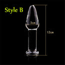 Pyrex Glass Butt Plug Anal Dildo Crystal Beads Ball Fake Penis Female Masturbation Male Adult Sex Toys for Women Men