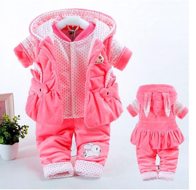 Princess girls thin cotton lace three piece suit