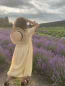 Women Long Dress 2023 Summer Casual O-neck Puff-Sleeve Oversize Dots Elegant Female Dress Ladies Loose Vestidos Femme 9941