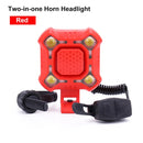 WEST BIKING 140dB Fahrradklingel 4 Lampen Radfahren Licht 1200mAh Elektrische Hupe Wasserdichte USB Aufladung Türklingel Lauter Alarm Fahrradklingel