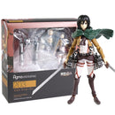 Figma Attack on Titan Eren Jaeger / Mikasa Ackerman / Levi Ackerman / PVC-Action-Figur Modell Spielzeug Figuirne