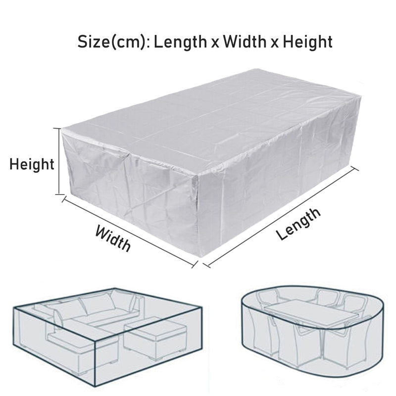 Garden Waterproof Outdoor Patio Furniture Set Covers Rain Snow All-Purpose Chair Covers for Sofa Table Chair Dust Proof Cover