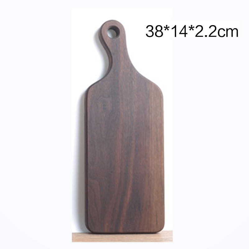 Tabla de cortar de cocina de madera de nogal negro Tabla de cortar de fruta sin laca de portainjertos de madera maciza Tabla de cortar de madera de cocina